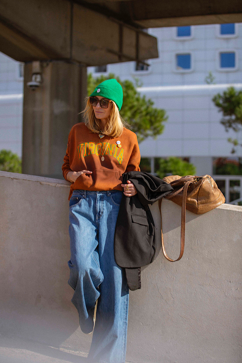 Newtone - Sweatshirt Piper Virginia Vintage Brown