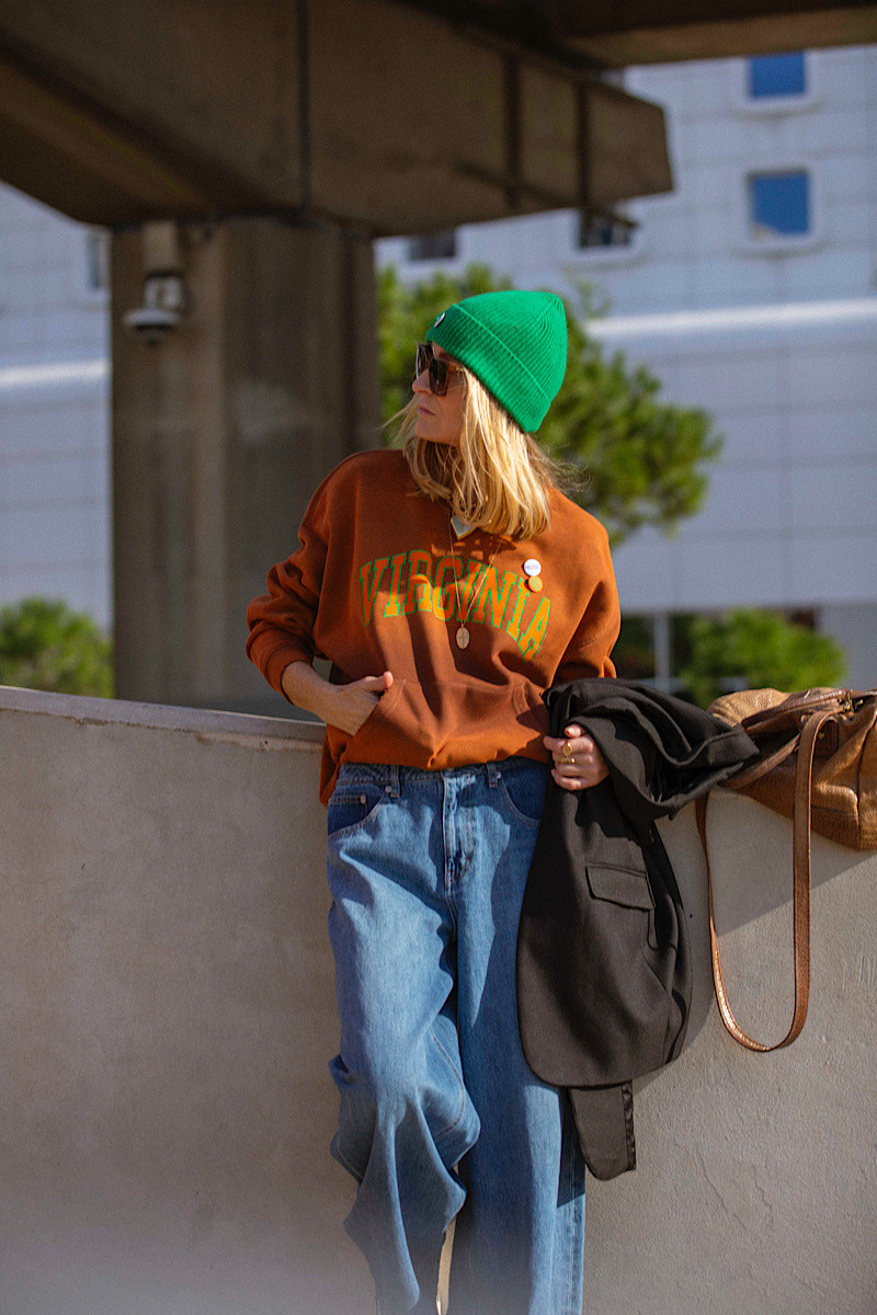 Newtone - Sweatshirt Piper Virginia Vintage Brown