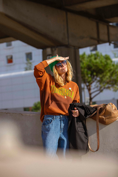 Newtone - Sweatshirt Piper Virginia Vintage Brown