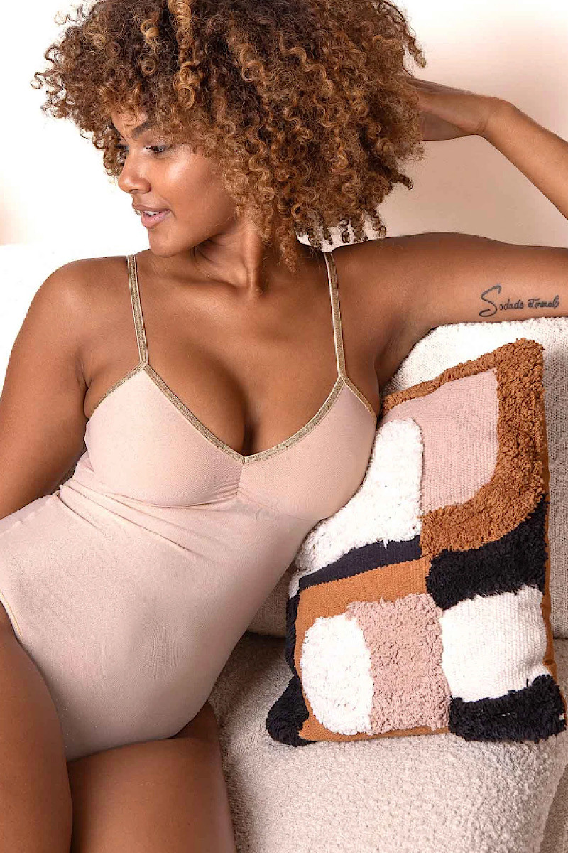 La Nouvelle - Caraco Georgia Mousse Amovibles Blush Lurex