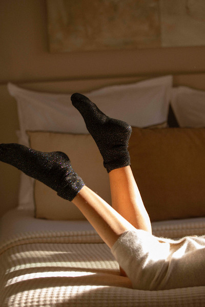 ALTO MILANO - Chaussettes Kaylie Noir