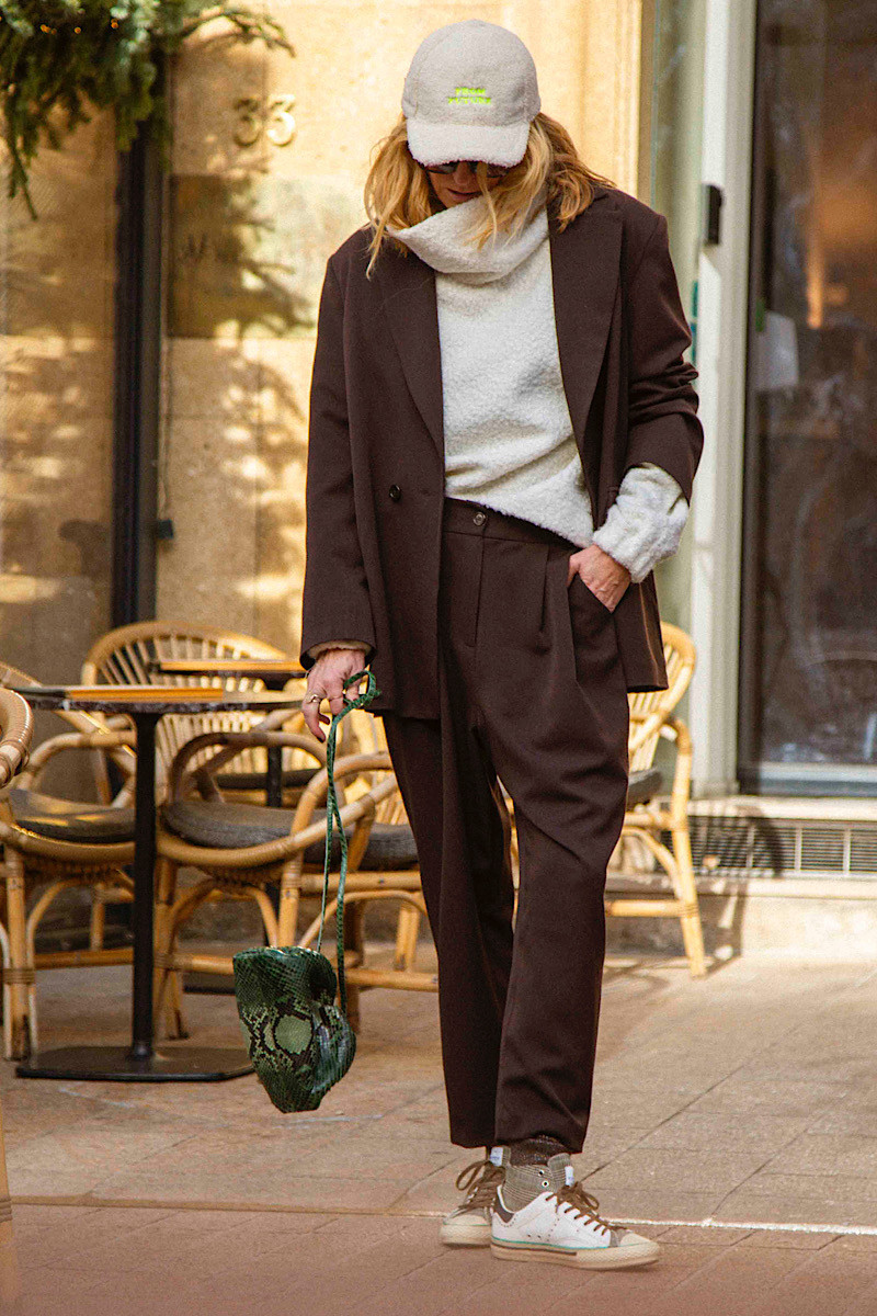 Madone - Pantalon Manhattan Marron