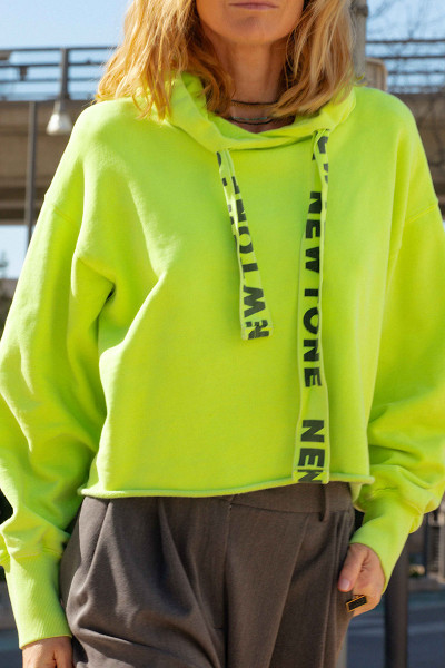 Newtone - Sweatshirt  Bloomer Bleed Neon Yellow