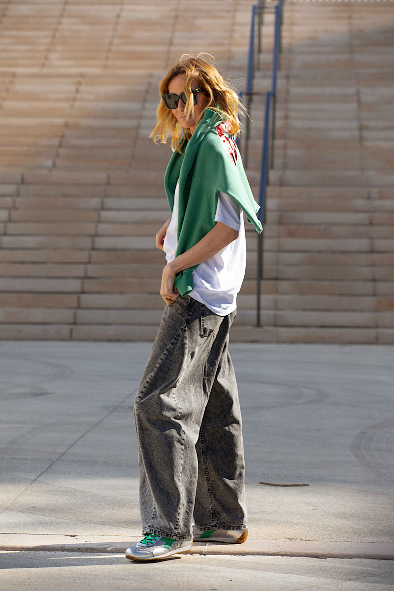 Diadora - Baskets Equipe Argent/Vert