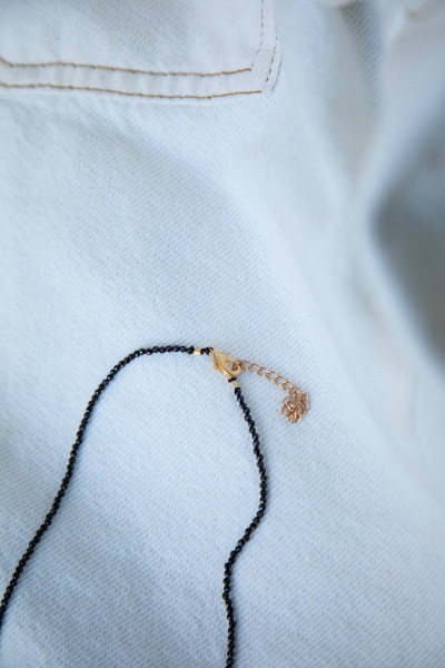 LDC - Collier Perle Croix Onyx (2)