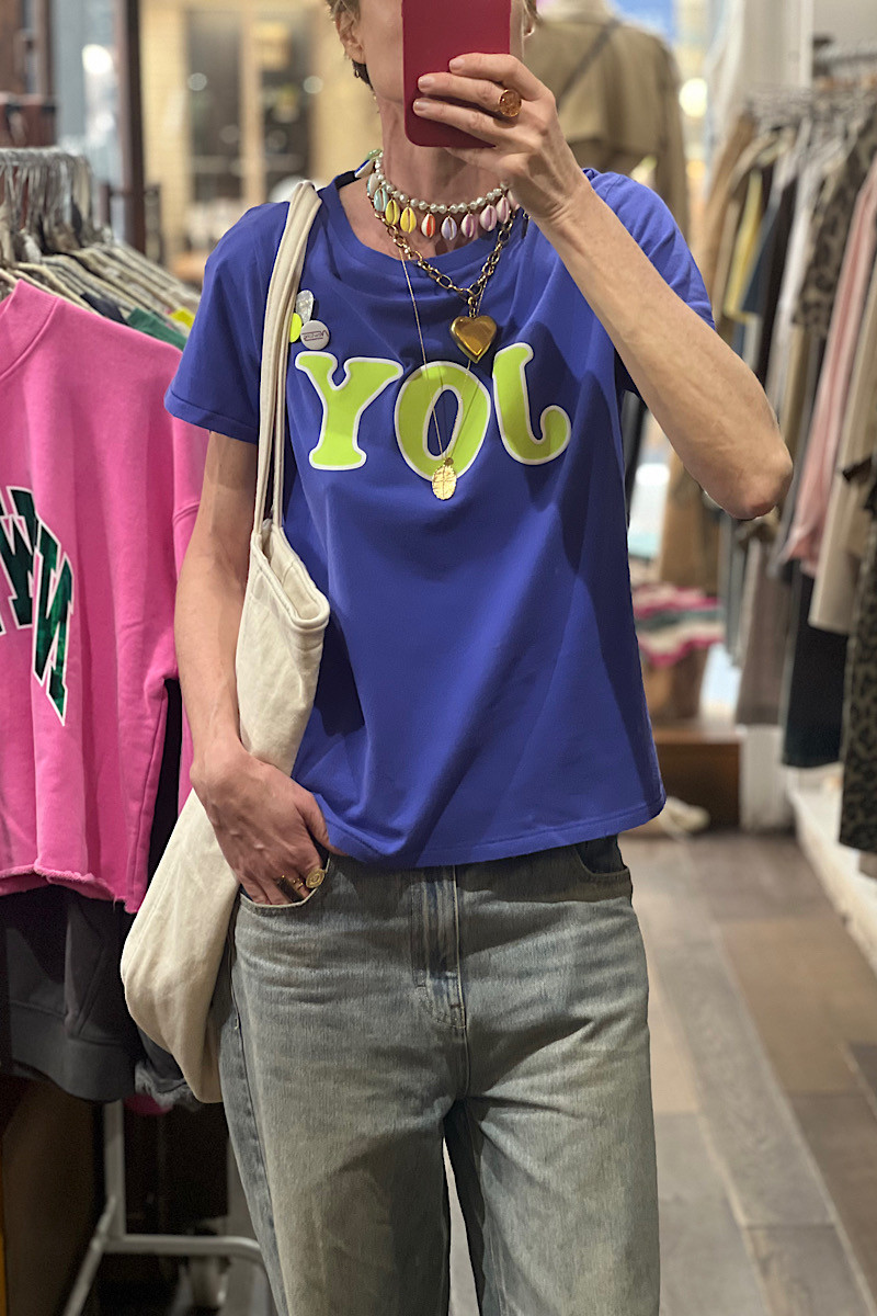 Newtone - Tshirt Starlight Joy Flo Blue