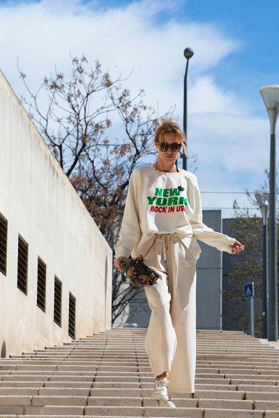 LABDIP - Pantalon Terry Beige