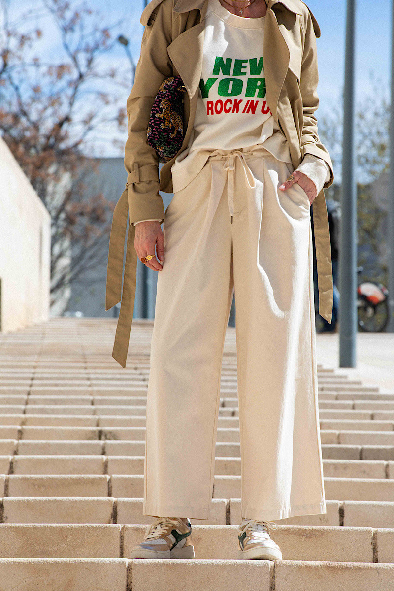 LABDIP - Pantalon Terry Beige