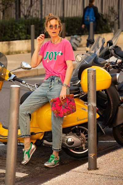 Newtone - Tshirt Starlight Joy Fushia (2)