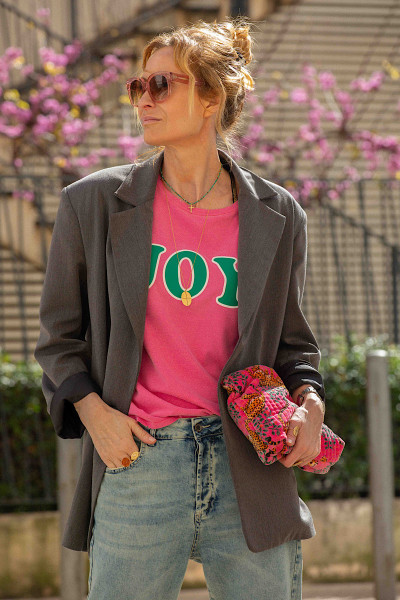 Newtone - Tshirt Starlight Joy Fushia