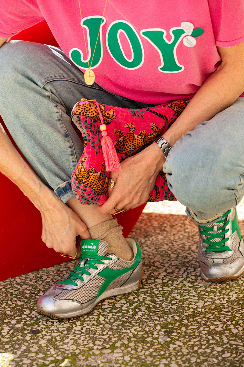 Diadora - Baskets Equipe Argent/Vert