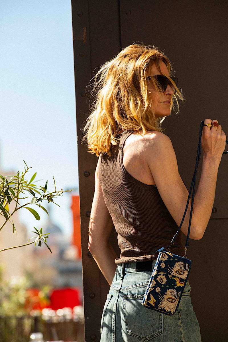 Souvenir - Top Côtelé Marron