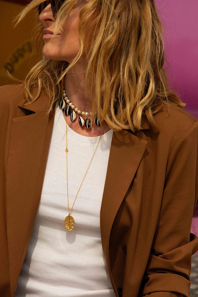 LOUISE HENDRICKS - Sautoir Bazile Black