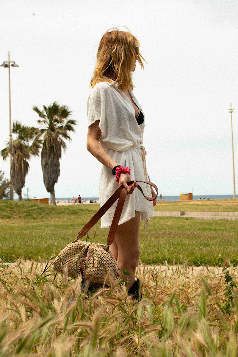 Maison Saint Julien - Robe Courte Mykonos Off White