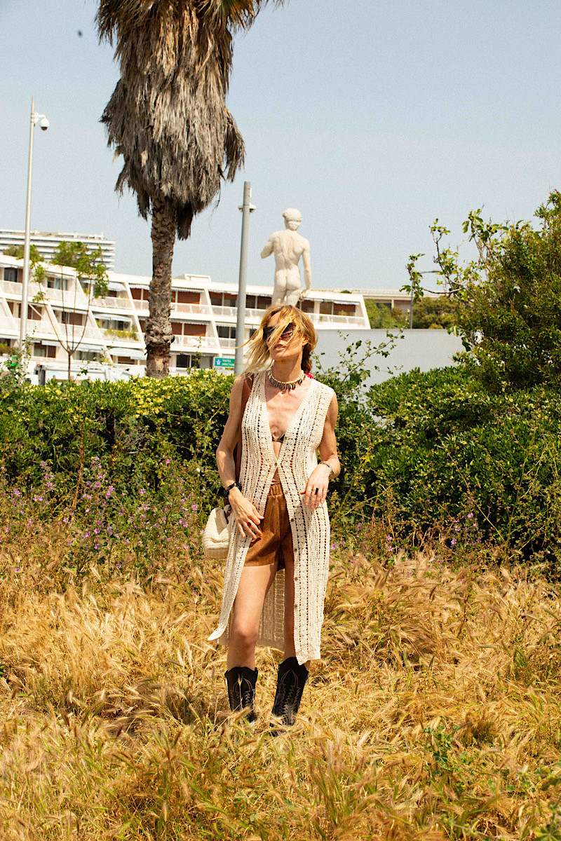 Madone - Gilet Long Crochet