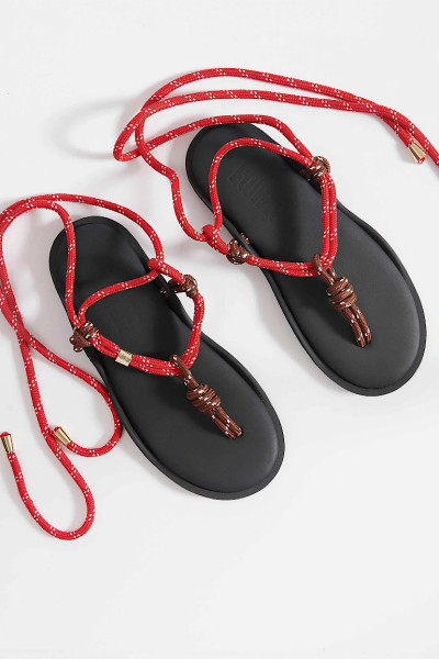 FLOWZE - Sandales Flo Twin Marron Rouge