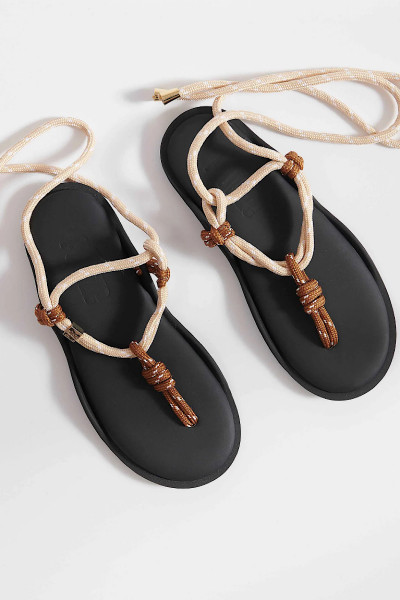 FLOWZE - Sandales Flo Twin Marron/Natural