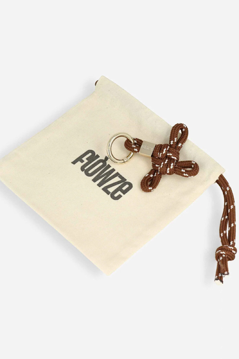 FLOWZE - Porte Cle Flo Marron