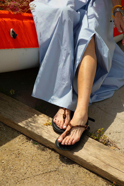 FLOWZE - Sandales Flo Marron