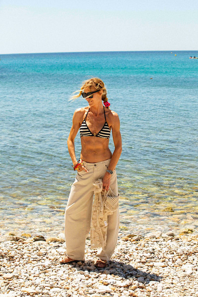 La Nouvelle - Triangle Chris Black&White Stripes