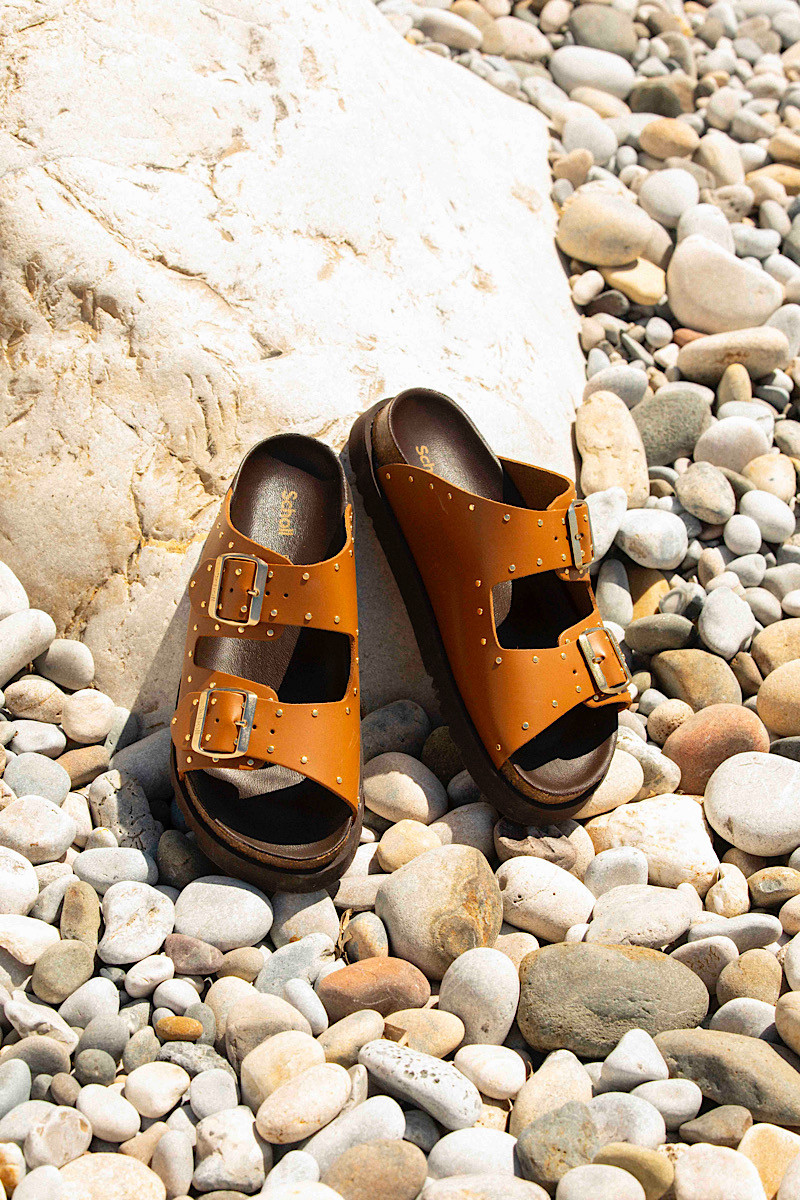 Scholl - Mules Beatriz Cognac