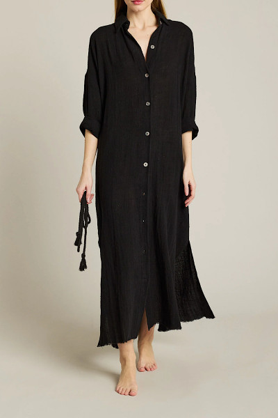 Maison Saint Julien - Robe Longue Mykonos Noir