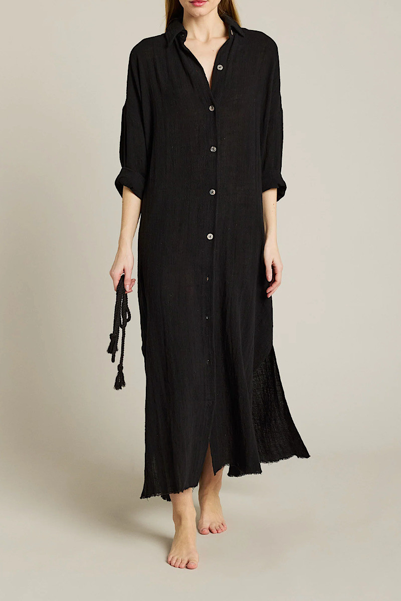 Maison Saint Julien - Robe Longue Mykonos Noir