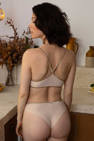 La Nouvelle - Tanga Ines Blush Lurex