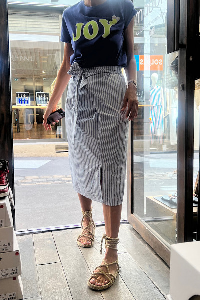 Madone - Jupe Noeud Rayures