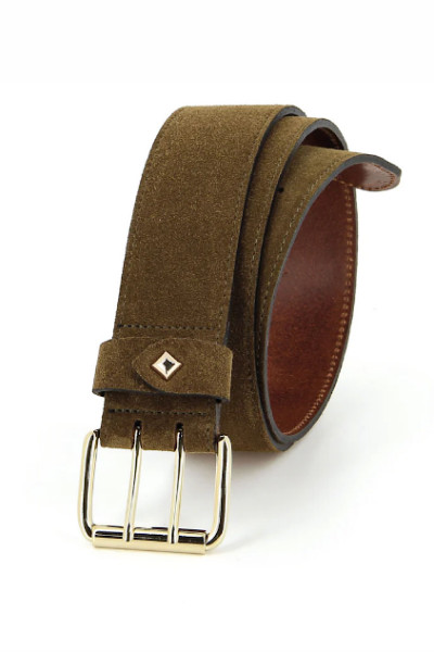 Herbert Frère et Soeur - Ceinture La Guiard Velours Tobacco