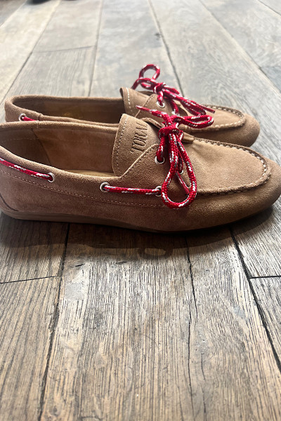 TORAL - Mocassin Kimana Suede Taupe
