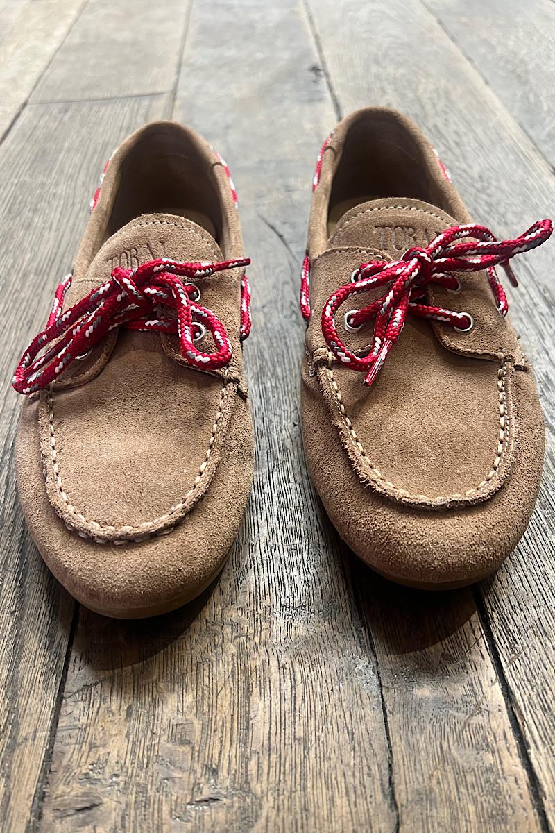 TORAL - Mocassin Kimana Suede Taupe