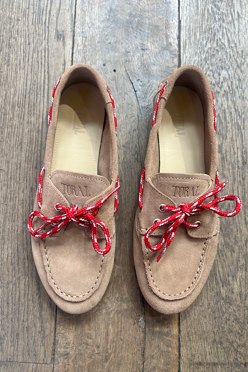 TORAL - Mocassin Kimana Suede Taupe