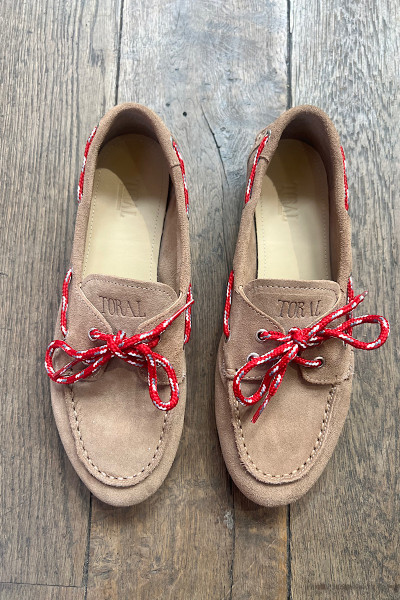 TORAL - Mocassin Kimana Suede Taupe