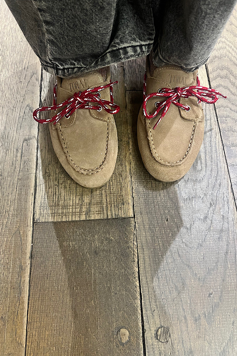 TORAL - Mocassin Kimana Suede Taupe