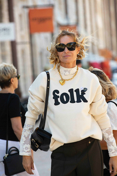 Newtone - Sweatshirt Roller Folk Natural