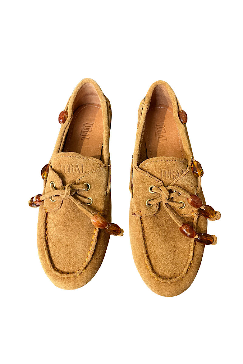 TORAL - Mocassin Ambar Suede Camel