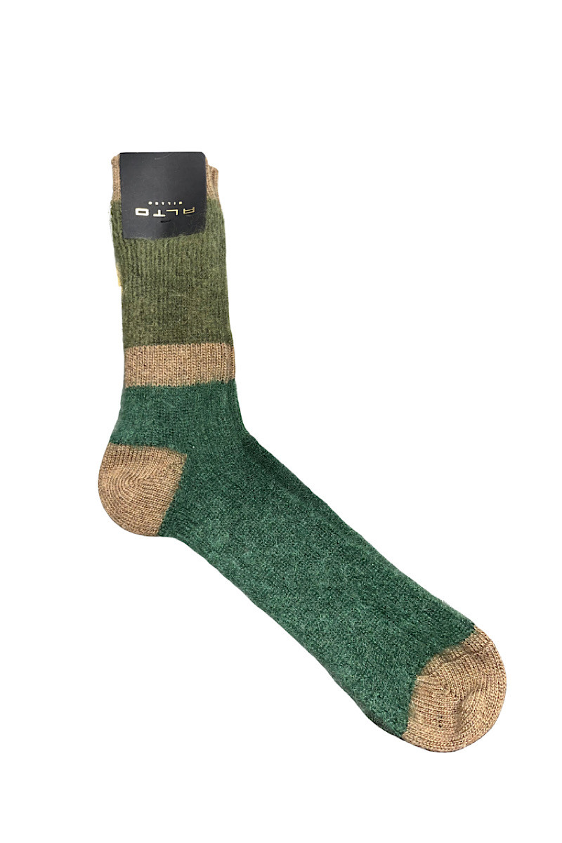 ALTO MILANO - Chaussettes Clara Kaki