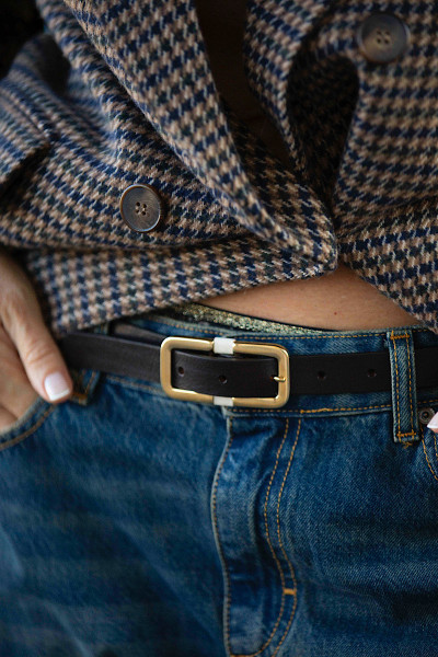 Herbert Frère et Soeur - Ceinture La Millau Choco/Crema (2)