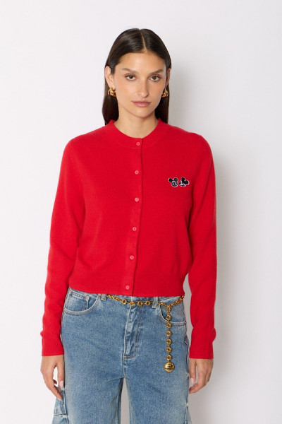 BERENICE - Cardigan Cherry Red