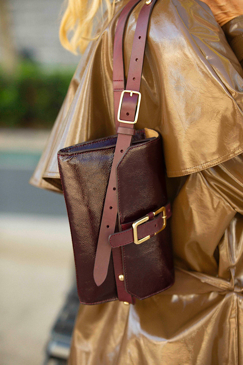 Herbert Frère et Soeur - Pochette La Lulu Millau Crispy Cerise Bordeaux