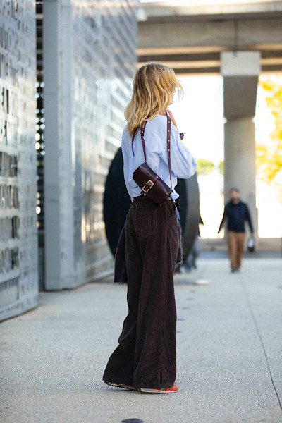 Souvenir - Pantalon Paris Velours Marron