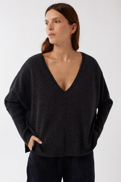 Maevy Mouvement Libre - Pull Soleil Noir