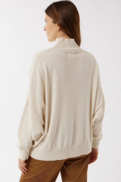Maevy Mouvement Libre - Pull Terre Off White