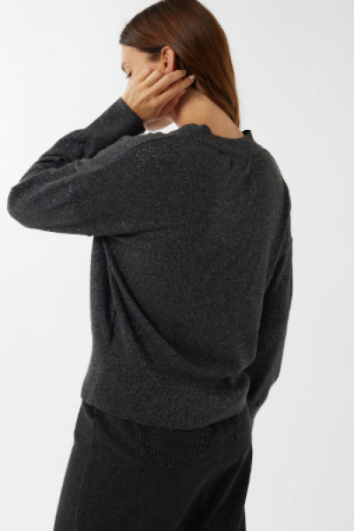 Maevy Mouvement Libre - Pull Loup Col V Grislux