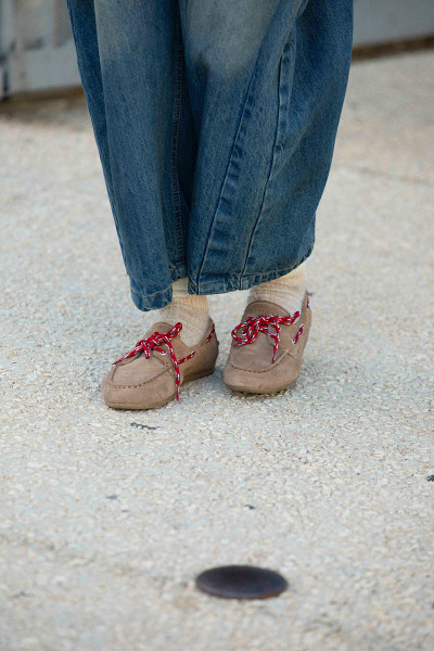 TORAL - Mocassin Kimana Suede Taupe