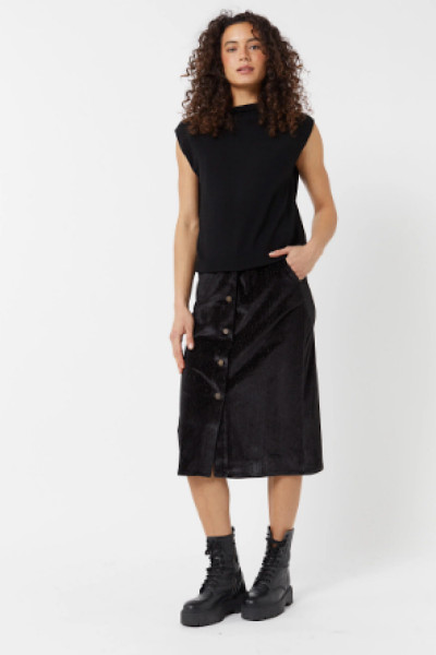 Maevy Mouvement Libre - Pull Olympe Sans Manches Noir