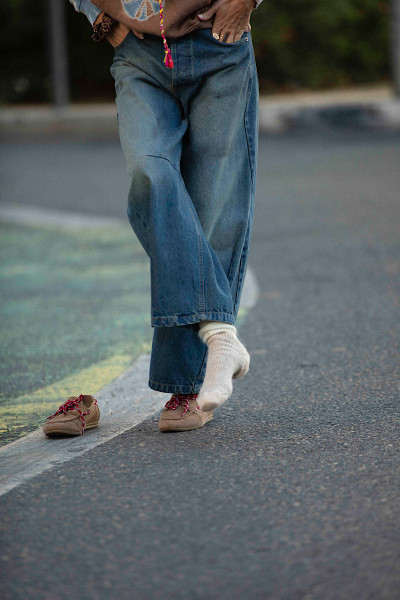 ALTO MILANO - Chaussettes Clara Beige