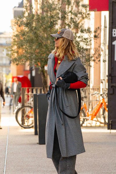 Souvenir - Manteau Yves Gris