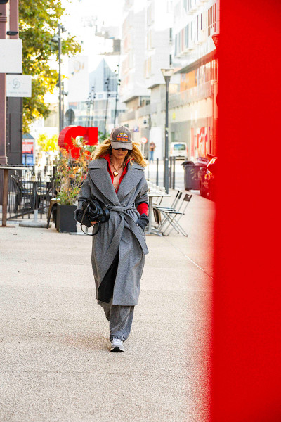 Souvenir - Manteau Yves Gris